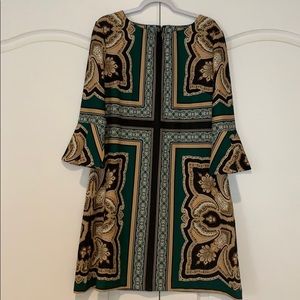 Bell sleeved cocktail dress